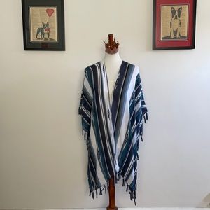 Baja Printed NWOT Kimono with Tassels